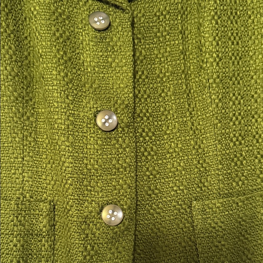 Bob Mackie Olive Green Women's Blazer - Picture 3 of 9
